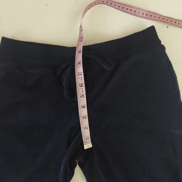 Felina Black Velour Velvet Jogger Pants sz Small - Picture 7 of 10